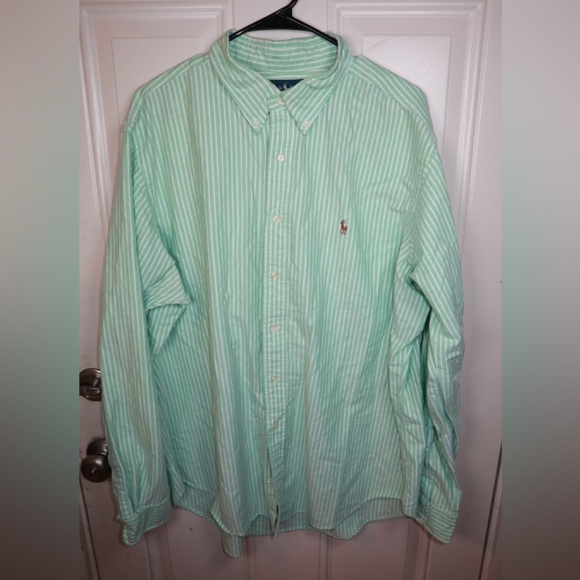 RALPH LAUREN PLAID CUSTOM FIT OXFORD SHIRT SIZE XXL - Picture 1 of 3